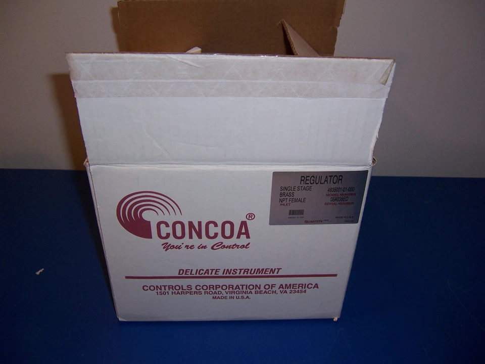 10231 CONCOA ОДНОСТУПЕНЧАТЫЙ ЛАТУННЫЙ NPT ГНЕЗДОВОЙ PSI 400 РЕГУЛЯТОР 4835001-01-000 - Изображение 3 из 4