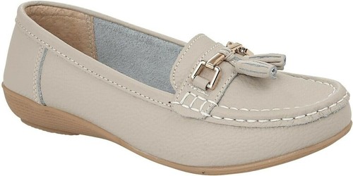 Jo & Joe Ladies Leather Nautical Loafers Wide Fitting Slip on Shoes sizes UK 4-8 - Picture 9 of 12