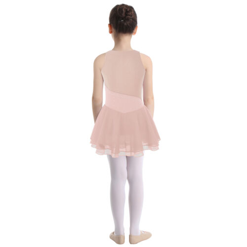Kinder Mädchen Eislaufen Kleider Gym Ballett Tanz Röcke Wettbewerb Tanzkleidung - Bild 82 von 105