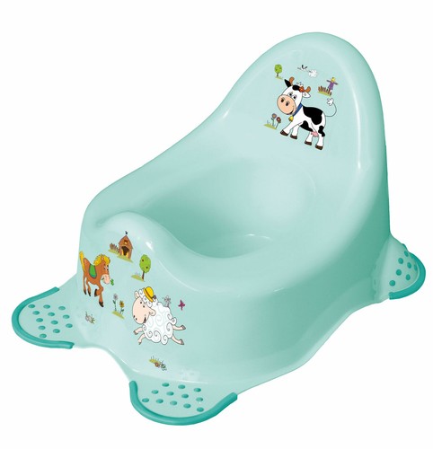 Kindertopf + WC Aufsatz Funny Farm aquamarin  Toilettentrainer - Bild 3 von 3