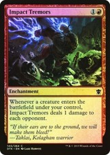 Dragons of Tarkir  MTG  Foil   Impact Tremors  Magic