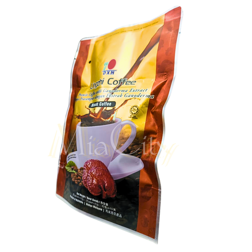 Café negro DXN Lingzhi con Ganoderma ORI (20sac x4,5 gramos) - SIN AZÚCAR Y HALAL - Imagen 4 de 9