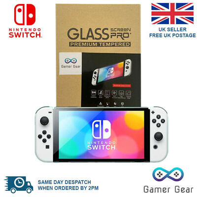 Buy Nintendo Switch OLED Screen Protector Premium Tempered 9H Glass Cover 1 & 2 Pack