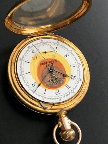 Antique Waltham Chronograph Pocket Watch Riverside movement size 14 circa 1887 - Picture 8 of 11