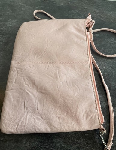 Women’s Pink Leather 135 Metal Studded Purse Shoulder Bag 12”x18” Inches - Picture 10 of 12