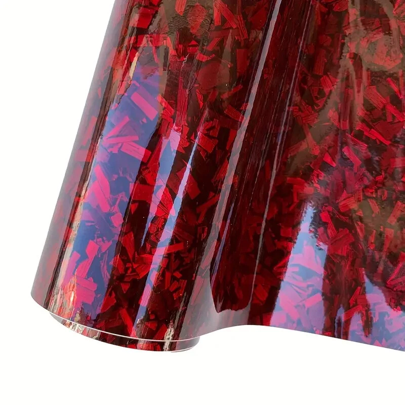 Forged carbon 3D red car film high gloss forged color changing film €22/m² - Image 4 of 4