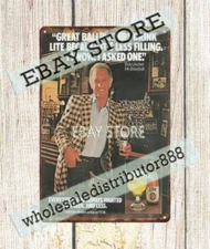 1982 Bob Uecker Mr. Baseball Beer rustic tavern metal tin sign home decor gifts