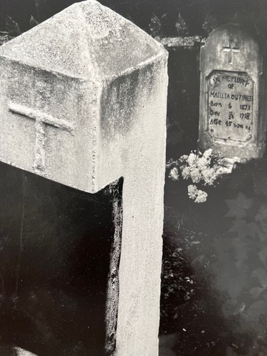 Vintage HORATIO (RAY) M. TOCCO, III Cemetery Tombstone Landscape Photo Art 11x14 - Picture 2 of 4