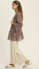 Wishlist Chiffon Ruffle Cardigan , size Medium/Large