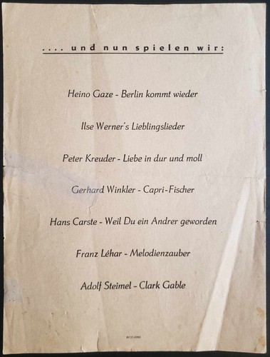 Capri-Fischer. Lied und Tango-Serenade - Gerhard Winkler / R. M. Siegel (1943) - Bild 2 von 2