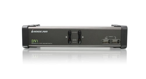 NEW - IOGEAR GCS1102 2-Port DVI KVM Switch with Cables - Picture 2 of 3