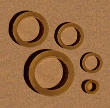 5 Assorted Sized BANDS TO RESTRING SMALL TO MEDIUM VINTAGE Dolls Rubberbands