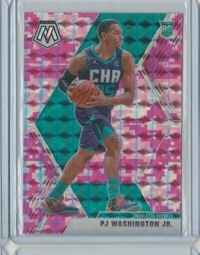 PJ WASHINGTON '19-20 MOSAIC PINK CAMO ROOKIE CARD-DON'T MISS OUT-SEND AN OFFER!! - Picture 1 of 12