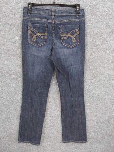 Christopher & Banks Jeans Womens 8 Blue Straight Leg Medium Wash Denim - Picture 2 of 12