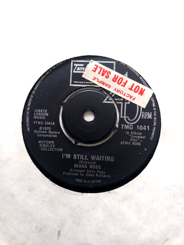 DIANA ROSS Reissue 7" FACTORY SAMPLE Single I'M STILL WAITING Motown R&B Soul