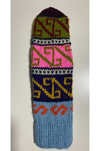 Parle Hand Knitted 100% Wool Anatolian long socks unisex with Eco friendly bag - Picture 3 of 13