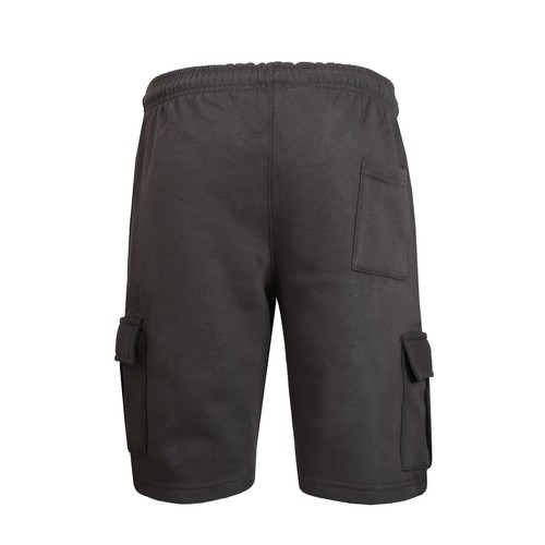 Mens Cargo Fleece Shorts Sweat Summer Jogger Plain Jersey Jogging Zip Pocket New - Picture 20 of 25