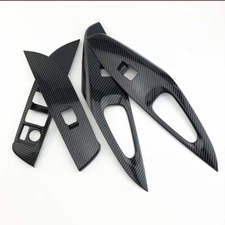 For Toyota Corolla 2019-2022 Carbon Fiber Inner Window Switch Panel Trim Cover