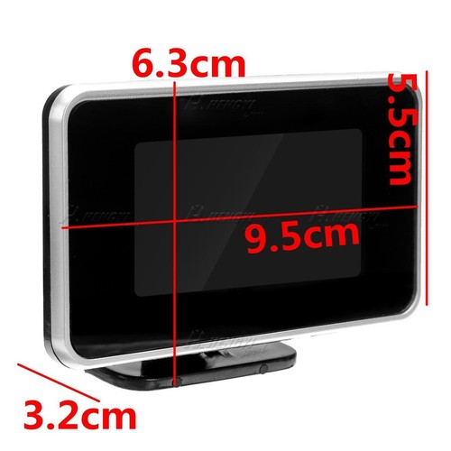 3 In 1 Car LCD Digital Gauge Voltmeter Oil Pressure Water Temp Meter M10 1/8 NPT - Picture 2 of 20