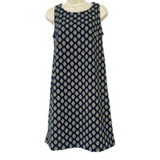 Banana Republic Dress XS Womens Blue Cutout Back Sleeveless Shift Extra Small