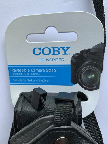 Coby Be Inspired Reversible Camera Strap Fits Most DSLR Cameras Black Suitable N - Picture 1 of 4