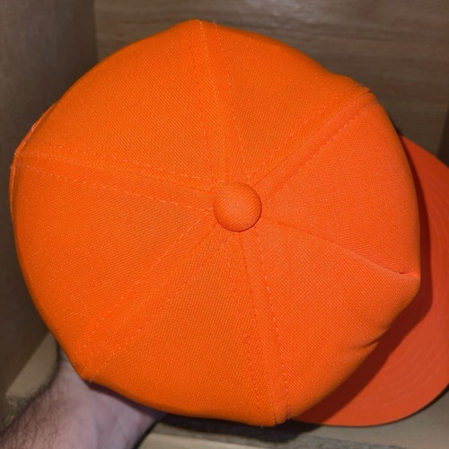 Vintage Blaze Orange Ducks Unlimited Snapback Adjustable Hunting Hat Cap Rare - Picture 8 of 10