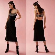 LoveShackFancy Wink Pearl Sequin Tassel Embellished Midi Dress NWT $595 (e)