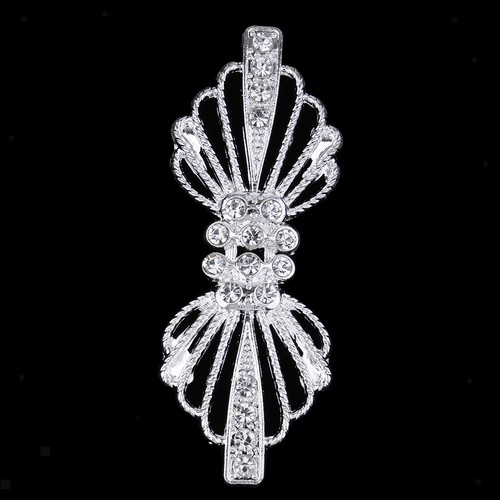 1 Pair Rhinestone Metal Closure Hook & Eye Clasp for Clothes Dress Bags Decor - - Picture 5 of 7