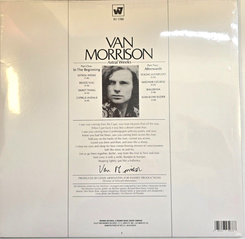 Van Morrison Astral Weeks LP Album vinyl record 2015 reissue 180gram - Picture 2 of 13