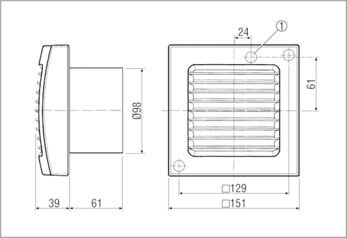 Maico Ventilator ECA 100 VZ mit 6 Minuten Nachlauf wie Neu - Bild 6 von 6