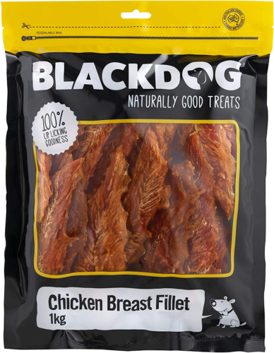 Blackdog Chicken Breast Fillet Dog Treats 1kg Oven dried FREE FAST SHIPPING AU - Picture 9 of 11
