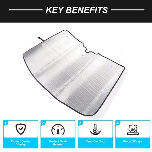 Front Windshield Sunshade UV Block Visor Cover For Smart FORTWO 451 2009-2015 - Picture 10 of 17