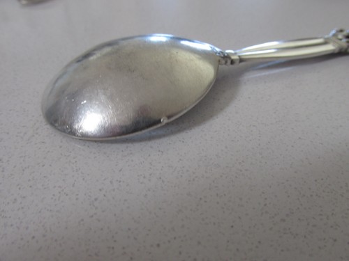 Vintage Royal Danish Sterling Silverware Small Specialty Spoon (4" Long) - Picture 5 of 6