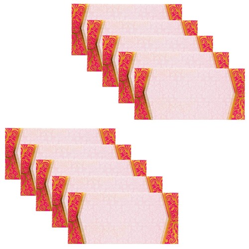 Money Envelopes Wedding Shagun Gift Voucher Cash Wallets Colourful Golden 10x - Picture 43 of 45