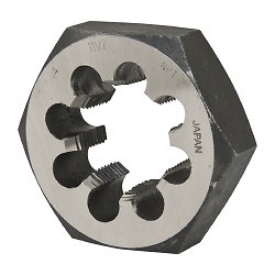 Value Collection 1-1/4 - 11-1/2 NPT x 3-1/8'' Hex Hex Pipe Die Carbon Steel