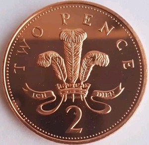 1983 2008 Royal Mint Design Of Ostrich Feathers Two Pence 2p Coin Uncirculated Ebay