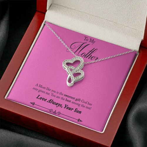 BIRTHDAY MOM NECKLACE To A Beautiful Mom, To My Mother, Gift Mother, Jewelry Gif - Picture 9 of 10