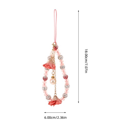 Handykette Gipsblume Damen Handyband-Hängekette Handy-Charm-Armband - 第 2/12 張圖片