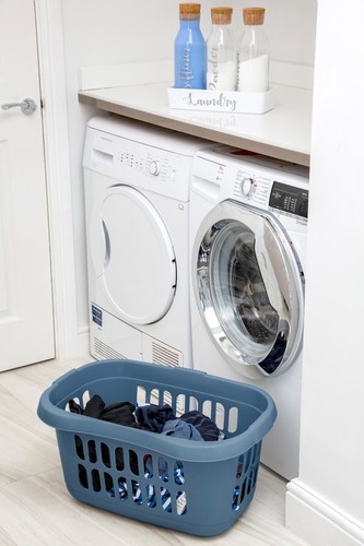[Juego de 8] Cesta de lavandería hipster de plástico para lavar ropa con asas - Imagen 61 de 67