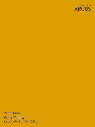 Pintura esmaltada Arcus 296 Luftwaffe RLM 04 color amarillo saturado - Imagen 2 de 3