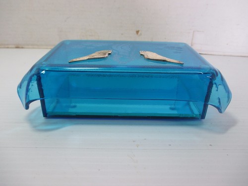 Tarotkarte Schmuck verspiegelter Boden Glasbox - Aqua / Engelsflügel - Bild 4 von 12