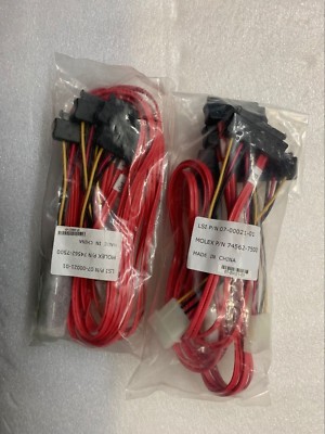 2PCS LSI Mini SAS 36 Pin SFF-8087 to 4 SFF-8482 with 4 Power HDD Cable SAS Cable
