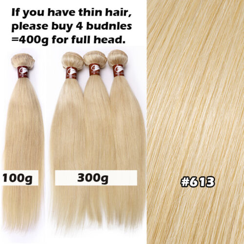 Peruvian Virgin Remy Human Hair Extensions Thick 100g Sew In Bundles Weave Weft - Picture 19 of 33