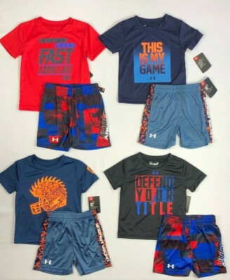 Baby Boy/'s Infant Under Armour Full Zip Hoodie and Athletic Pants 2 Piece Set