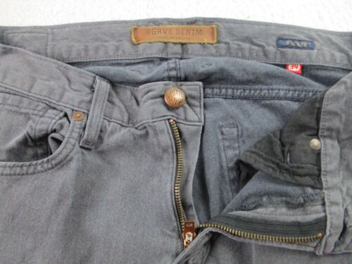 Agave Denim Rocker Jeans Mens 34x33 Gray Classic Taper Straight Made In USA - Picture 2 of 15