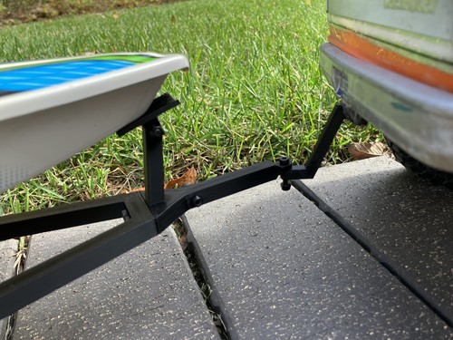 3D Printed 1/10 Scale Black RC Boat Trailer (fits Traxxas Blast) - Picture 4 of 12