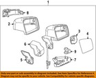 MERCEDES OEM 06-19 G500 Front Door Outside Mirrors-Lower Cover 1668100415