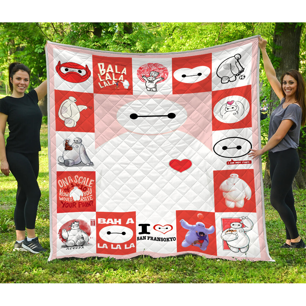 ベイマックスBH6ブランケット Baymax Quilt Blanket Big Hero 6 Disney Cartoon Kids Bedding Fan