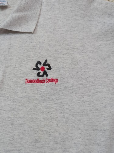 Anvil Deluxe Shirt Men XL Diamondback Castings Short Sleeve Polo Vintage - Picture 3 of 13