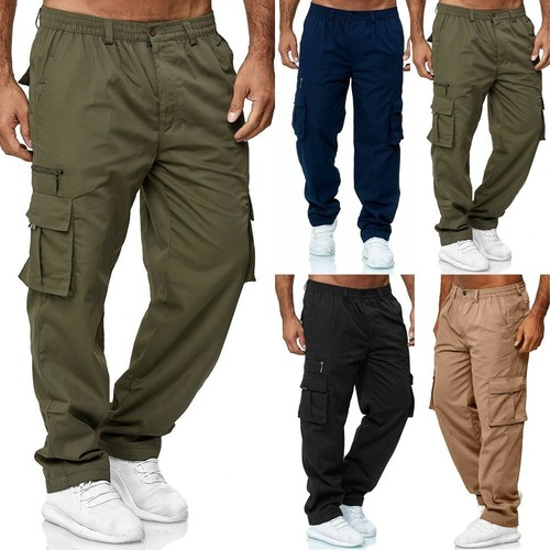 Mens Loose Work Trousers,Combat Cargo 